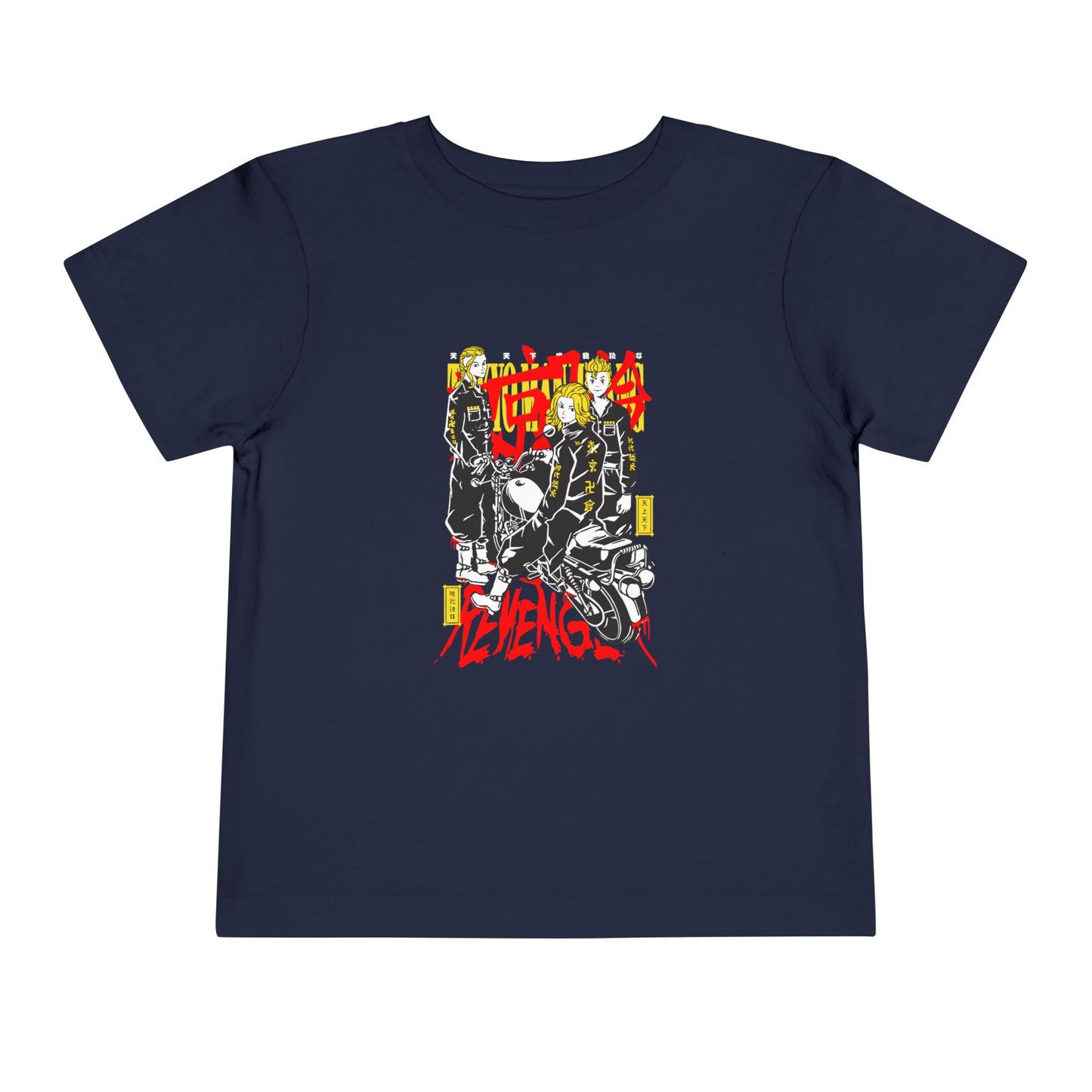 Anime Toddler Short Sleeve Tee Tokyo Revengers Inspired Graphic T-shirt - CreativeRino