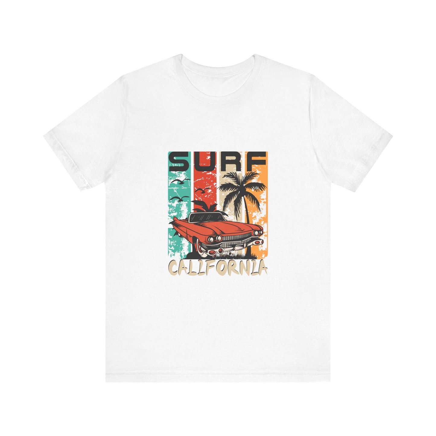California Surf Vintage Tee - Unisex Short Sleeve T-Shirt - CreativeRino
