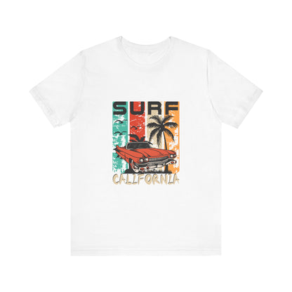 California Surf Vintage Tee - Unisex Short Sleeve T-Shirt - CreativeRino