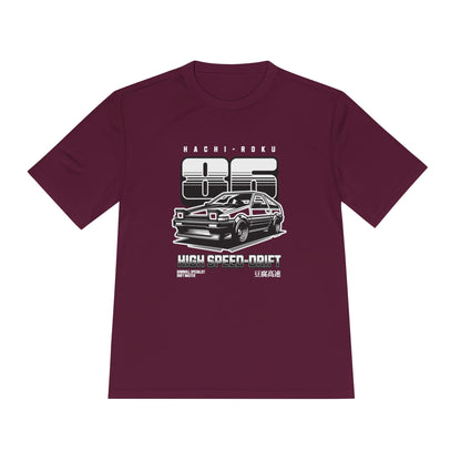 High Speed Drift Unisex Moisture Wicking Tee - Perfect T-shirt for Car Lovers! - CreativeRino