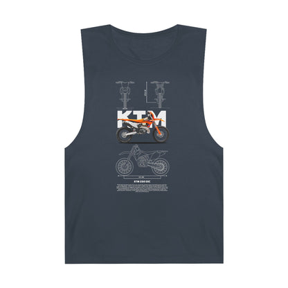 KTM 250 EXC Motorcycle Unisex Tank Top - Perfect for Riders and Outdoor Enthusiasts - CreativeRino