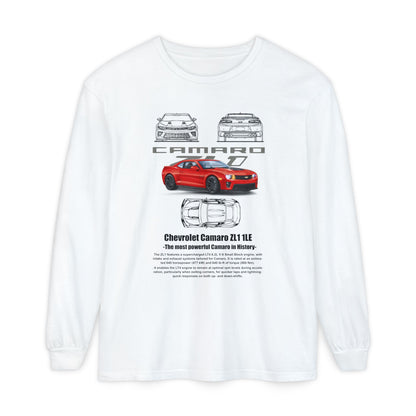 Chevrolet Camaro Long Sleeve T-Shirt for Car Enthusiasts - CreativeRino