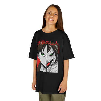 Kids Anime Attack on Titan Tee - Heavy Cotton™ T-shirt for Young Fans - CreativeRino