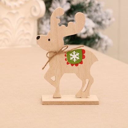 DIY Wooden Christmas Deer Ornament Kit | Plaid & Rustic Desktop Assembly Decor Gift