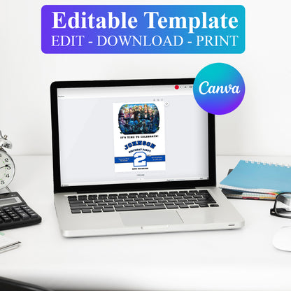 Blue Exorcist Birthday Invitation Template - CreativeRino