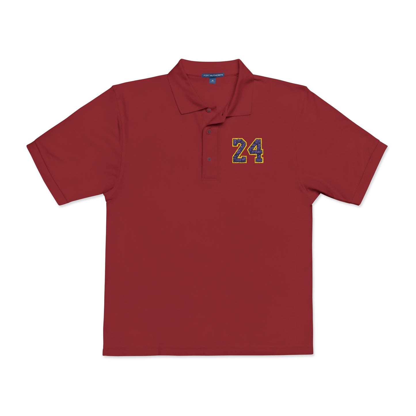 Embroidered Unisex Polo Shirt with Number 24 Kobe Bryant - Casual Chic for Everyday Wear - CreativeRino