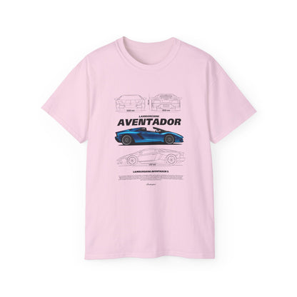 Aventador Sports Car Unisex Ultra Cotton Tee | Car T-shirt - CreativeRino