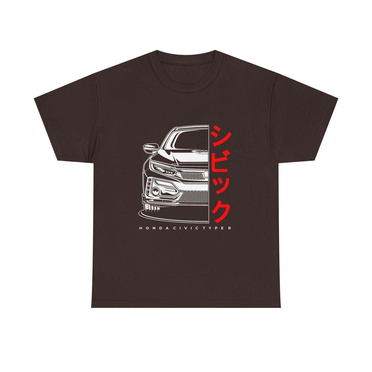 Honda Civic Type R Unisex Tee - Car Lover's Heavy Cotton T-shirt - CreativeRino