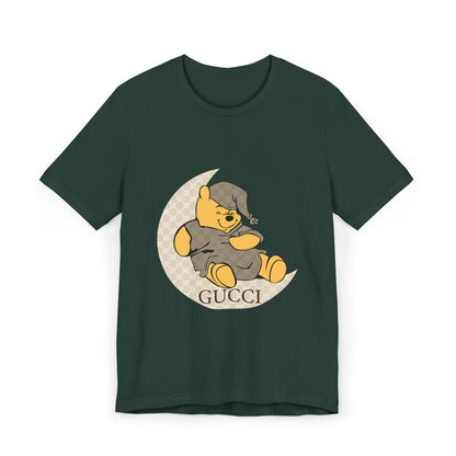Cozy Sleepy Bear Unisex Jersey T-Shirt - CreativeRino