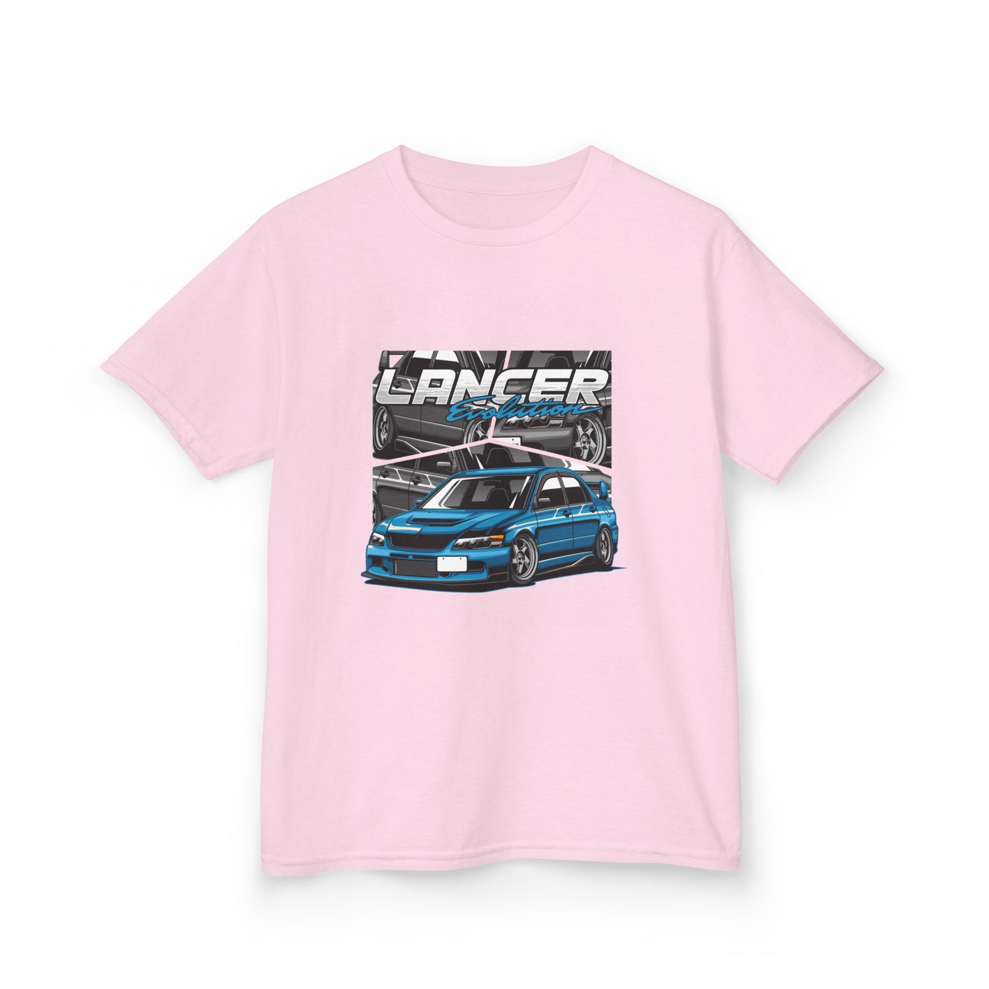 Lancer Car Kids Heavy Cotton Tee - Cool Racing Graphic T-Shirt for Young Car Enthusiasts - CreativeRino