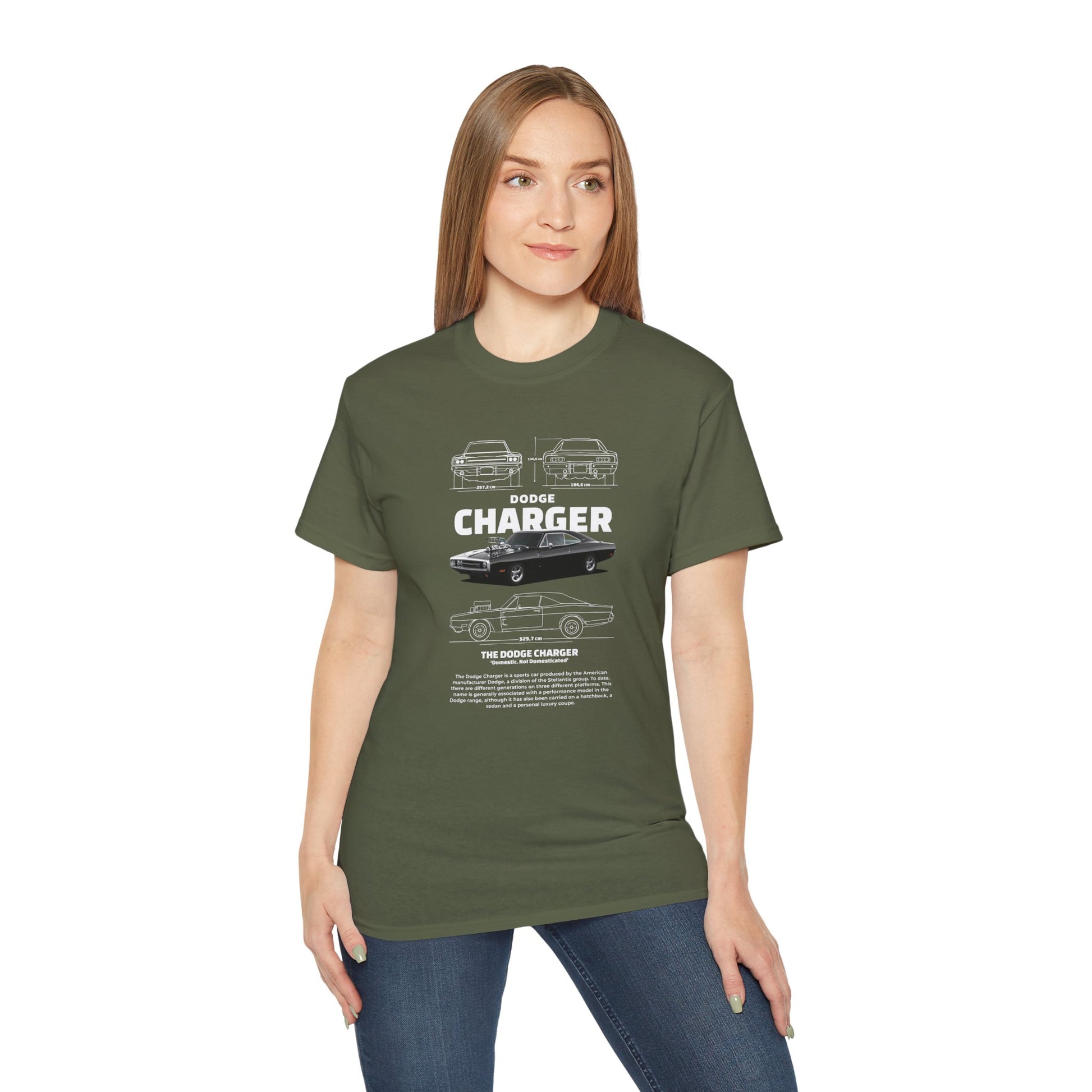 Dodge Charger 1970 Graphic Unisex Tee - Perfect T-shirt for Car Enthusiasts - CreativeRino