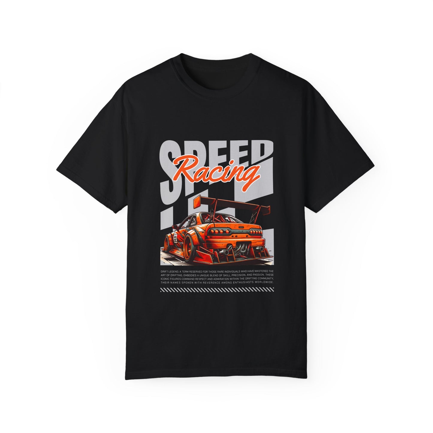 Speed Racing Unisex Garment-Dyed T-Shirt | Perfect for Motorsports Enthusiasts - CreativeRino
