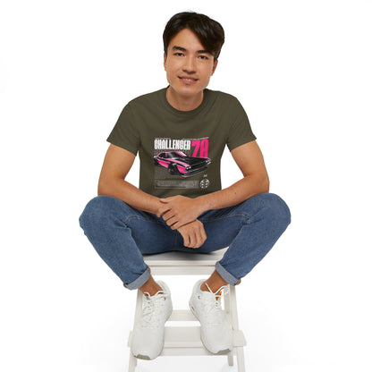 Vintage Challenger 70 Unisex Ultra Cotton Tee - Classic Muscle Car Shirt - CreativeRino