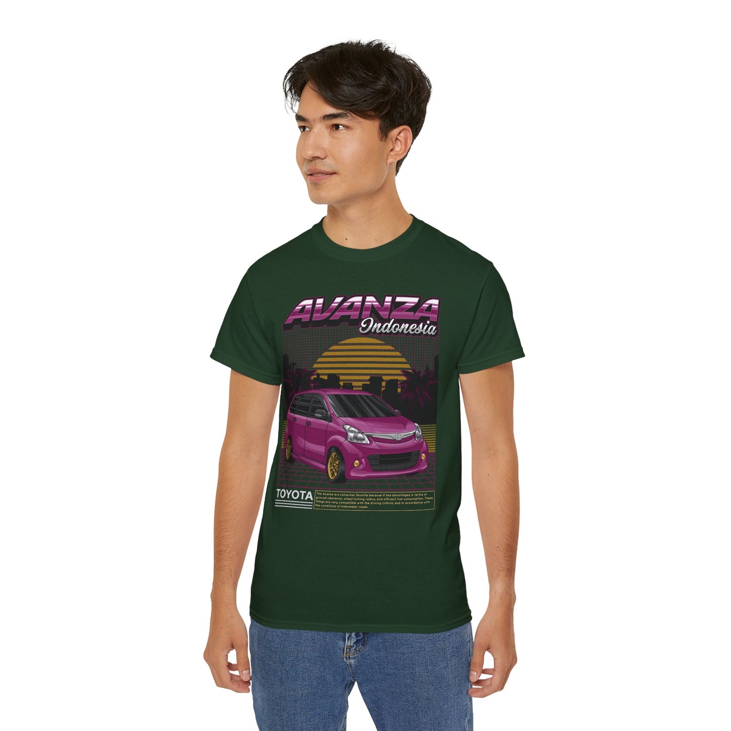 Retro Toyota Avanza Graphic Tee - Perfect T-shirt for Car Enthusiasts - CreativeRino