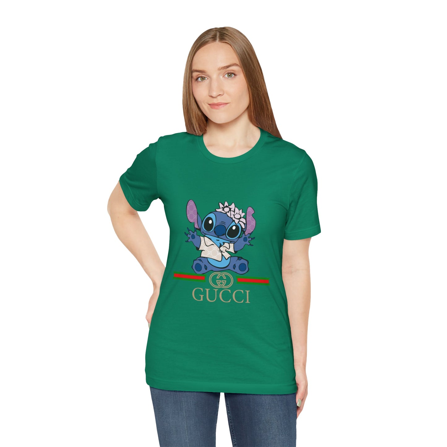 Stitch Gucci Unisex Jersey Short Sleeve Tee - CreativeRino