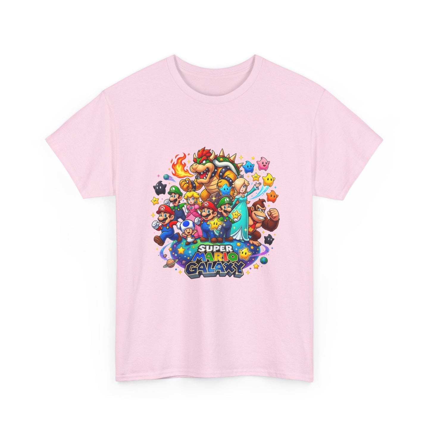 Gaming Characters Graphic Tee — "Mario Galaxy" Colorful Arcade Crew T-Shirt Printify