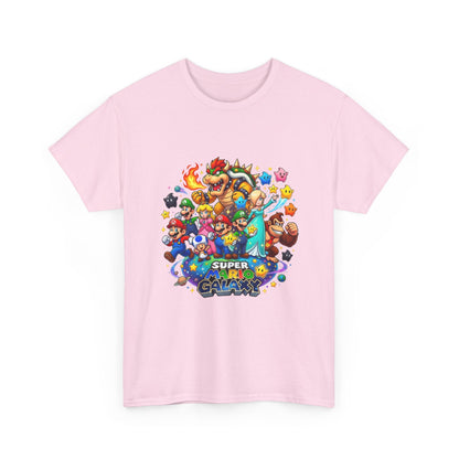 Gaming Characters Graphic Tee — "Mario Galaxy" Colorful Arcade Crew T-Shirt Printify