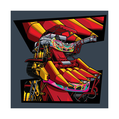 Combine harvester Matte Square Posters - Bold Art for Auto Enthusiasts - CreativeRino