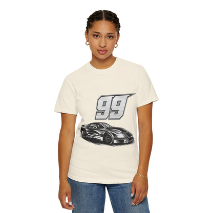 Racing Car Graphic Unisex Garment-Dyed T-shirt - CreativeRino
