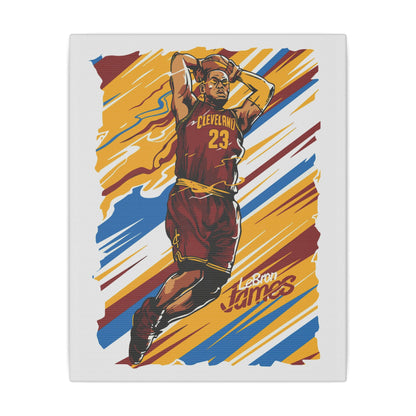LeBron James Canvas Art - Colorful Sports Wall Decor - CreativeRino