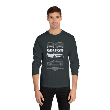 Golf GTI Unisex Classic Long Sleeve Tee - Perfect T-shirt Gift for Car Lovers - CreativeRino