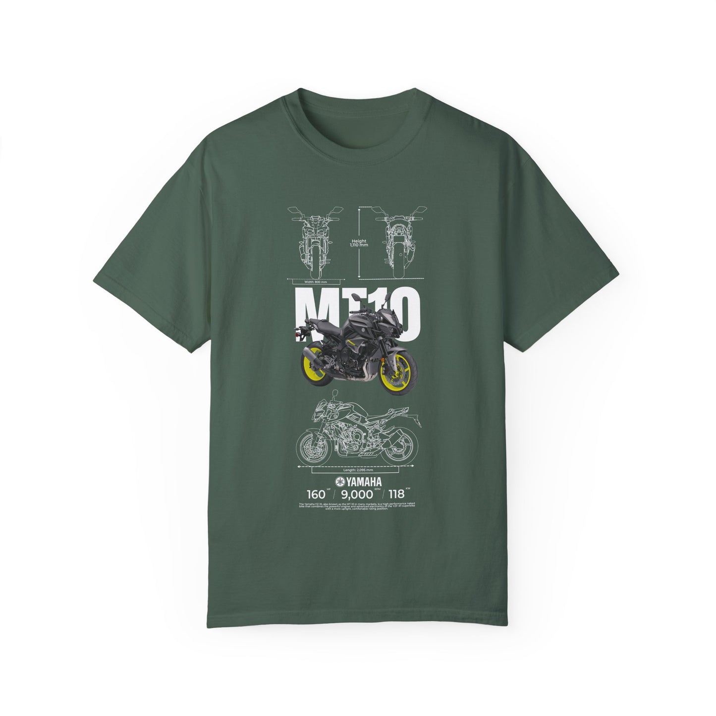 Yamaha MT-10 Unisex Motorcycle Graphic T-Shirt - Perfect for Bike Enthusiasts - CreativeRino