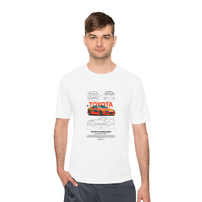 Toyota Supra MK4 Unisex Moisture Wicking Tee – Perfect T-shirt for Car Enthusiasts - CreativeRino