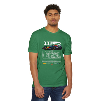 Sergio Perez F1 Racing Unisex CVC Jersey T-Shirt - | Car T-shirt - CreativeRino