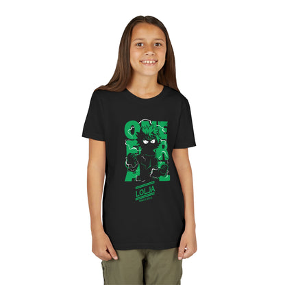 My Hero Academia Youth Short Sleeve Tee - Cool Anime Graphic T-shirt for Boys with Green Hero Design - CreativeRino