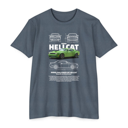 Dodge Charger SRT Hellcat Graphic T-Shirt - Unisex Car Enthusiast Apparel - CreativeRino