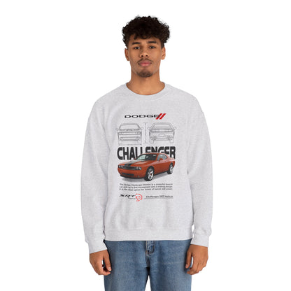 Dodge Challenger Unisex Heavy Blend™ Crewneck Sweatshirt - Retro Muscle Car Design - CreativeRino