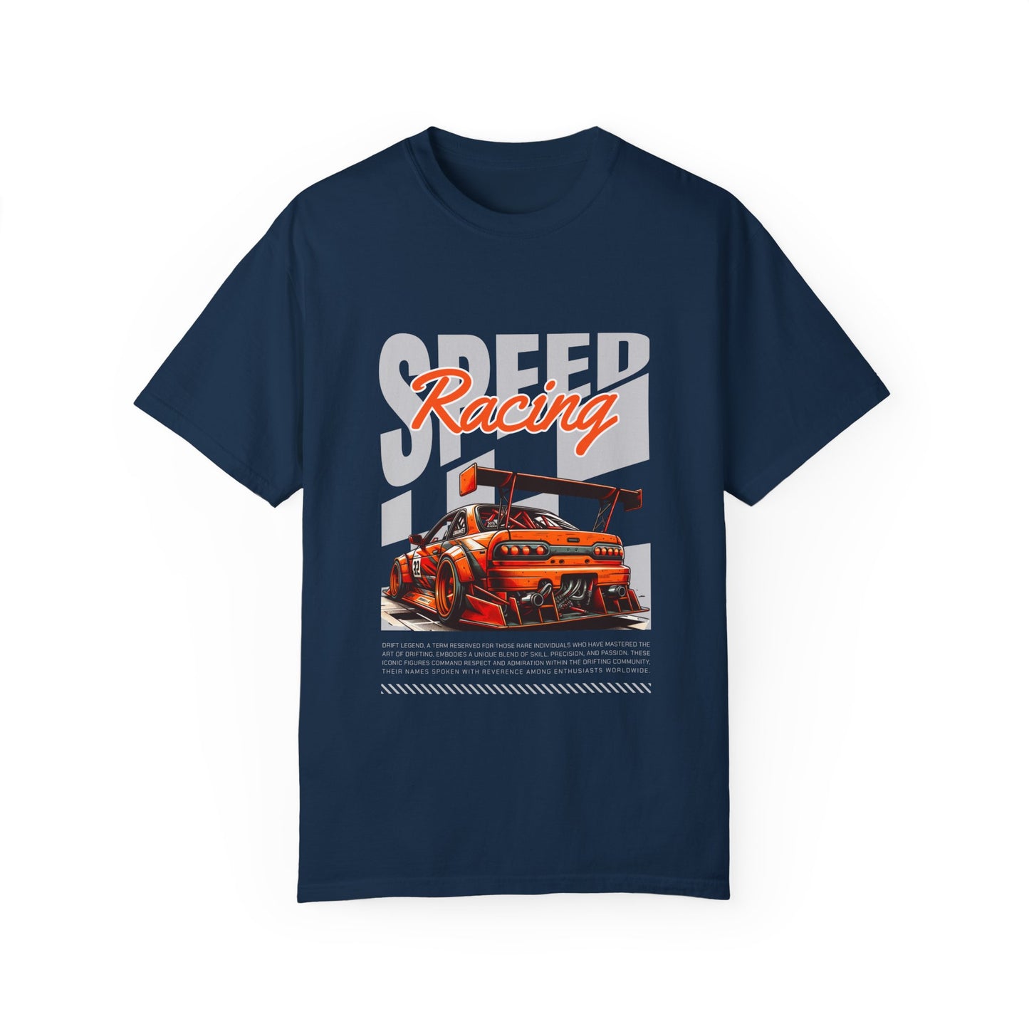 Speed Racing Unisex Garment-Dyed T-Shirt | Perfect for Motorsports Enthusiasts - CreativeRino