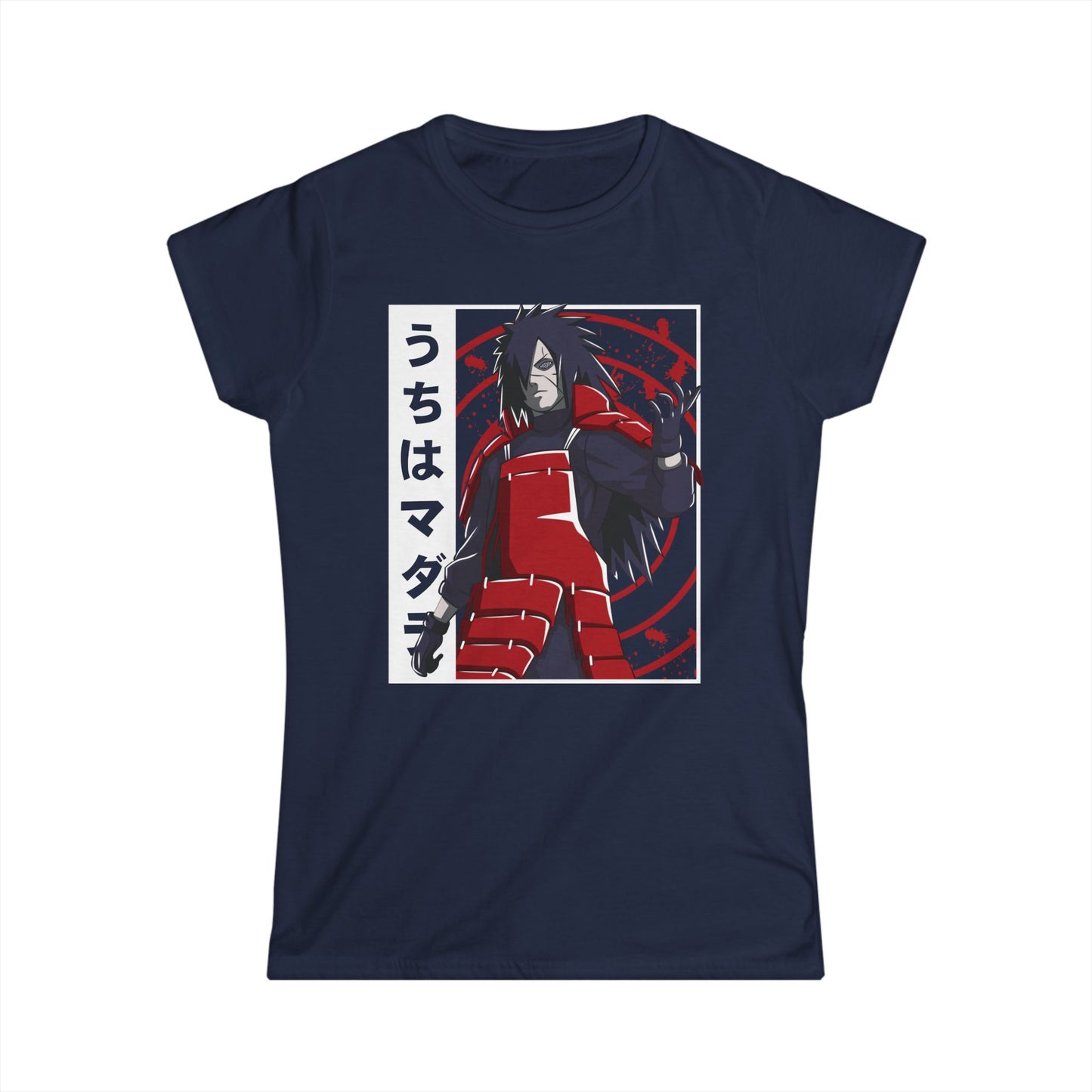 Anime-Inspired Women’s Softstyle Tee - Naruto Graphics T-shirt Design - CreativeRino