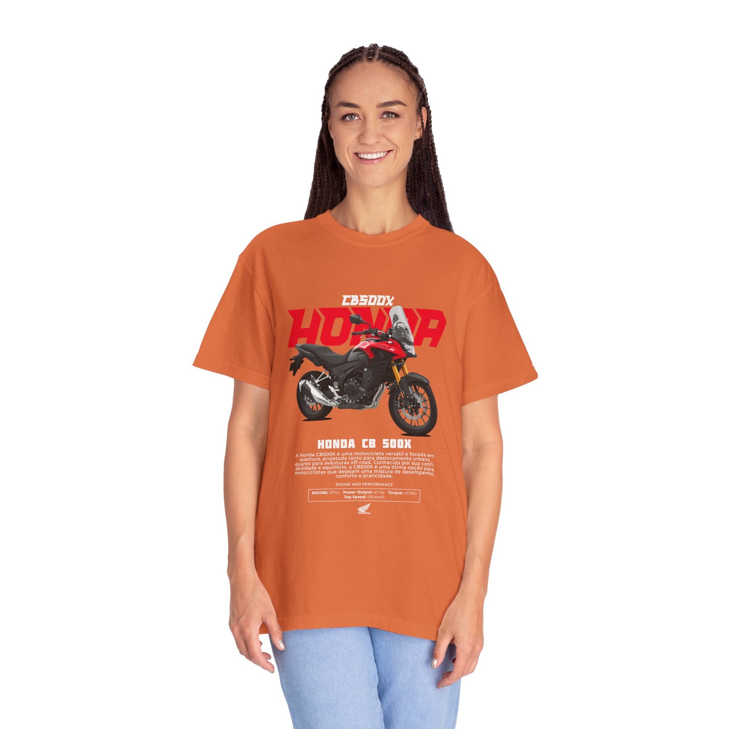 Honda CB500X Unisex Motorcycle T-Shirt - Vintage Style Graphic Tee - CreativeRino