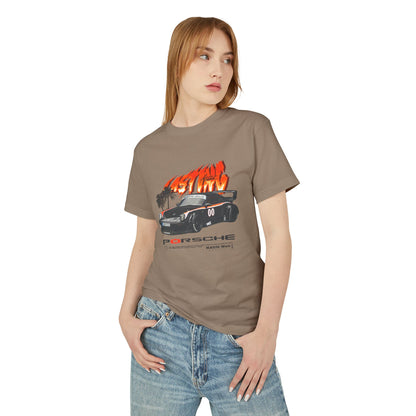 Porsche Unisex Garment-Dyed Heavyweight Cotton Tee | Car T-shirt - CreativeRino