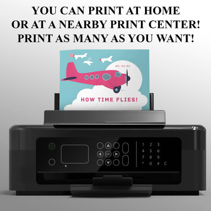 Airplane Birthday Invitation Template - CreativeRino