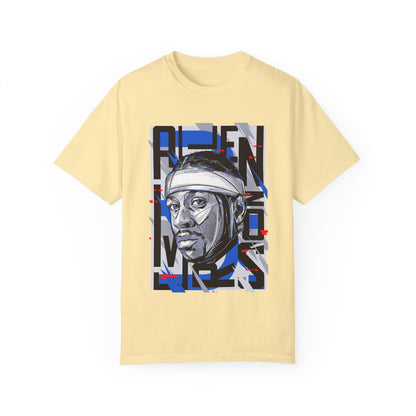 Allen Iverson Unisex Garment-Dyed T-shirt with Graphic Design | Perfect Tee for Sports Fans & Streetwear Enthusiasts - CreativeRino
