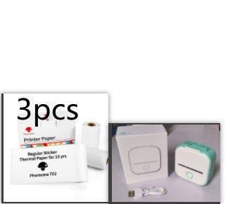 Portable Mini Thermal Label Printer Home Photo Printer Student Wrong Question Printer Bluetooth-compatible Mini Label Printer Price Tag CreativeRino