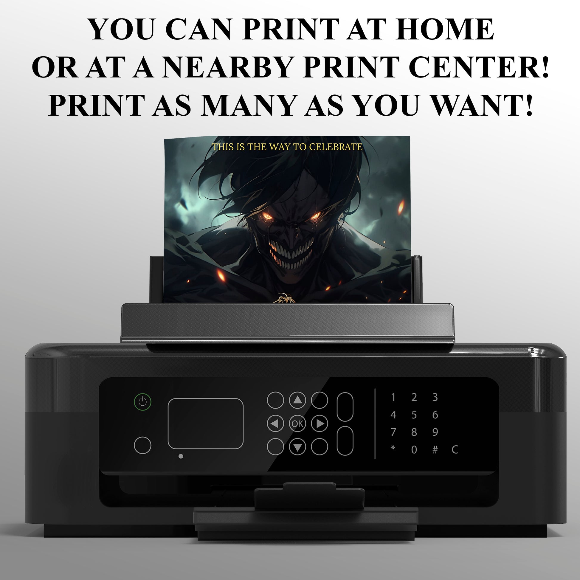 Attack on Titan Birthday Invitation Template - CreativeRino