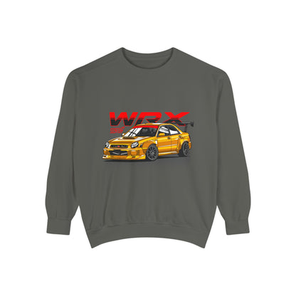 Gold Subaru WRX STI Car Unisex Sweatshirt | Car Enthusiast Apparel | Perfect for Gifts - CreativeRino