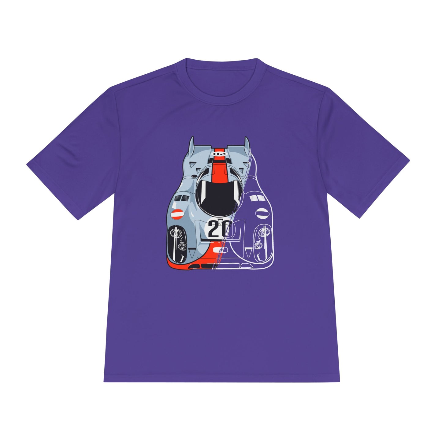Racing Graphic Moisture Wicking Tee - Unisex Sportswear for Car Enthusiasts - CreativeRino