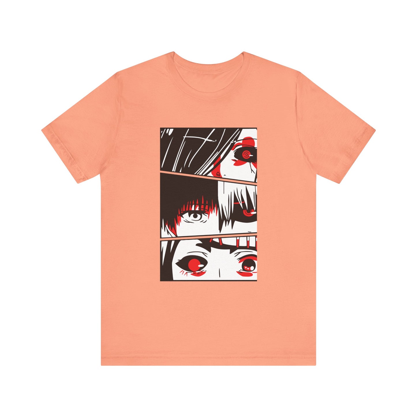 Eye-Catching Unisex Anime Tee - Stylish Graphic Design for Tokyo Ghoul Fans - CreativeRino