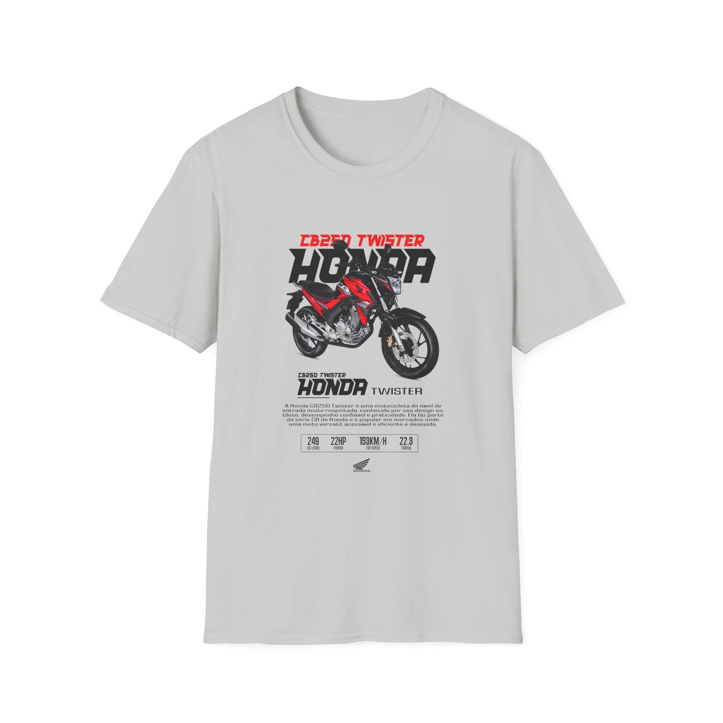 Honda Twister Unisex Softstyle T-Shirt - Motorcycle Enthusiast Graphic Tee - CreativeRino