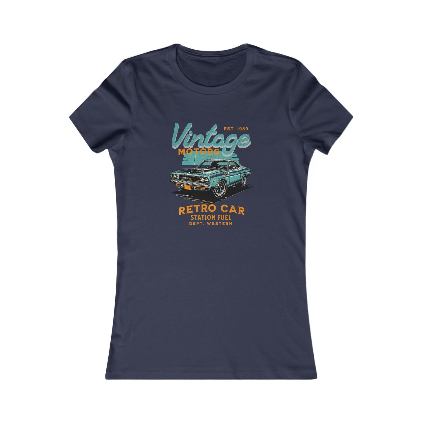 Vintage Retro Car Graphic Tee for Women - Classic Style T-shirt for Car Enthusiasts - CreativeRino