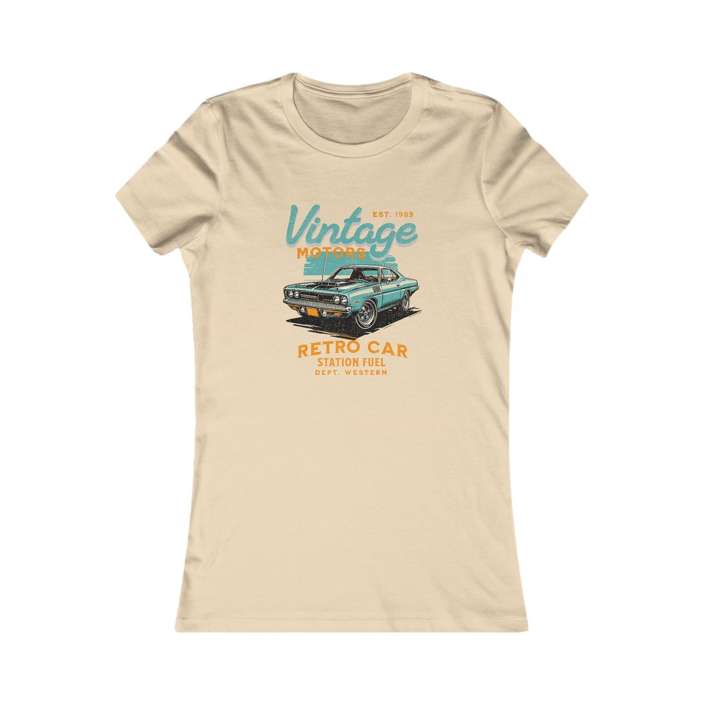 Vintage Retro Car Graphic Tee for Women - Classic Style T-shirt for Car Enthusiasts - CreativeRino