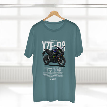 Yamaha YZF-R3 Monster Motorcycle Tee - Adult Staple T-Shirt for Riders - CreativeRino