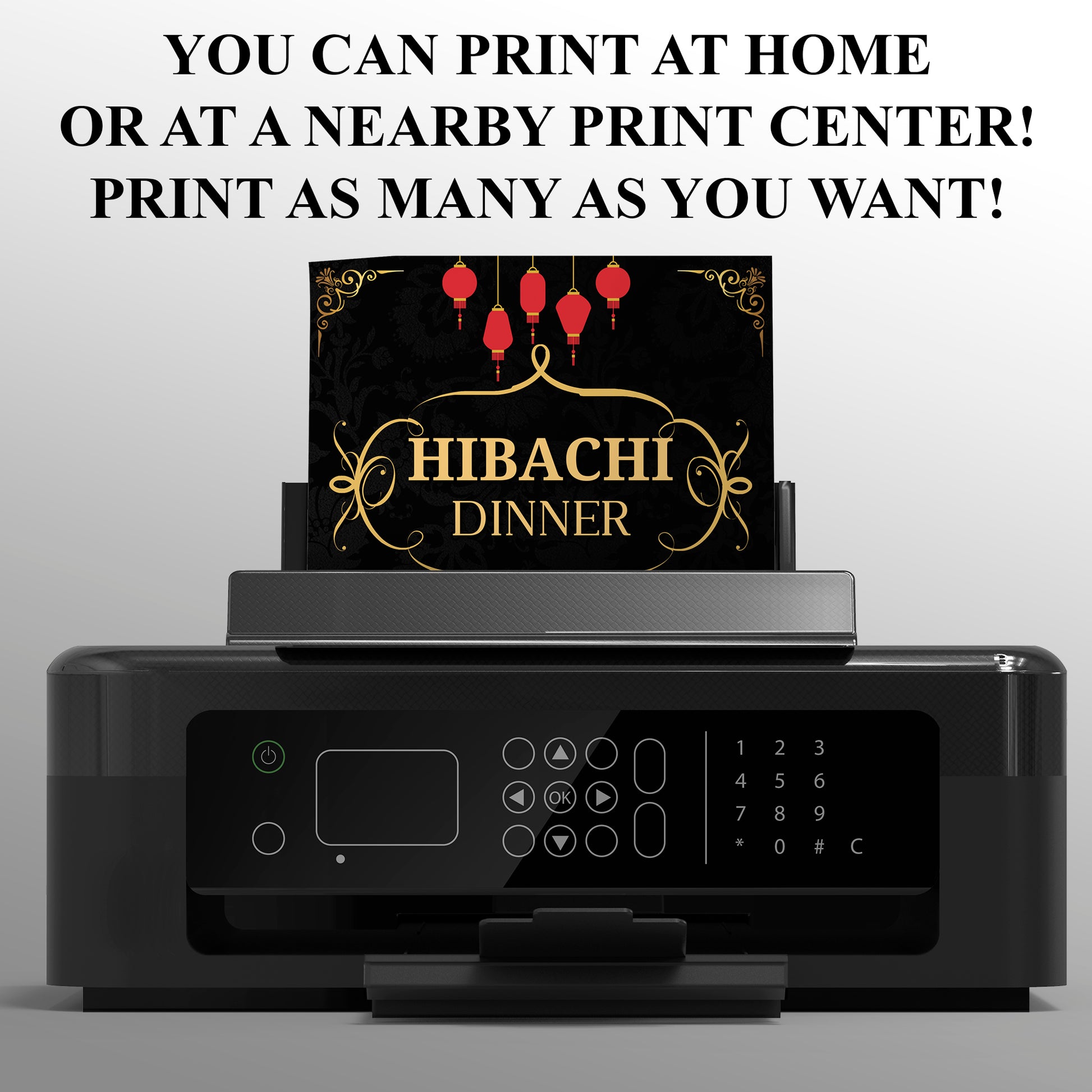 Hibachi Dinner Birthday Invitation Template - CreativeRino