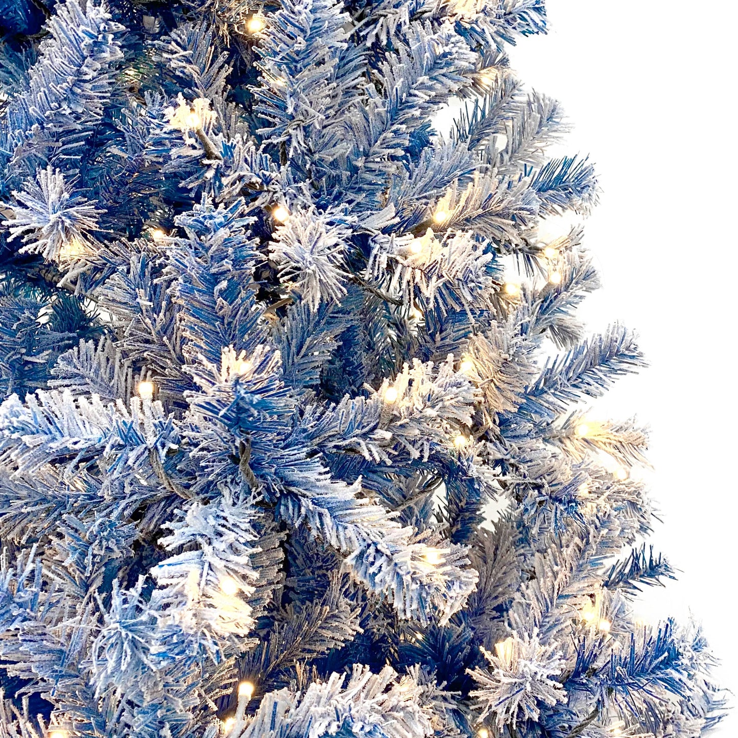 6FT Pre-Lit Snow Flocked Artificial Fir Christmas Tree | Hinged, 750 Tips eprolo