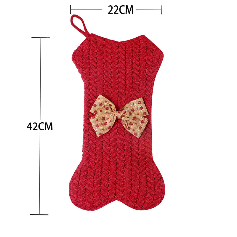 Knitted Christmas Socks | Cozy Yarn Ornaments & Gift Bags Holiday Decor eprolo