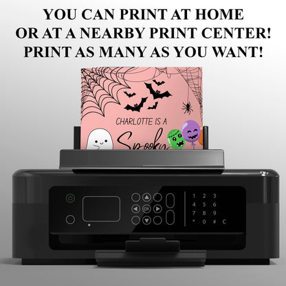 Pink Spooky One Halloween Birthday Invitation Template - CreativeRino